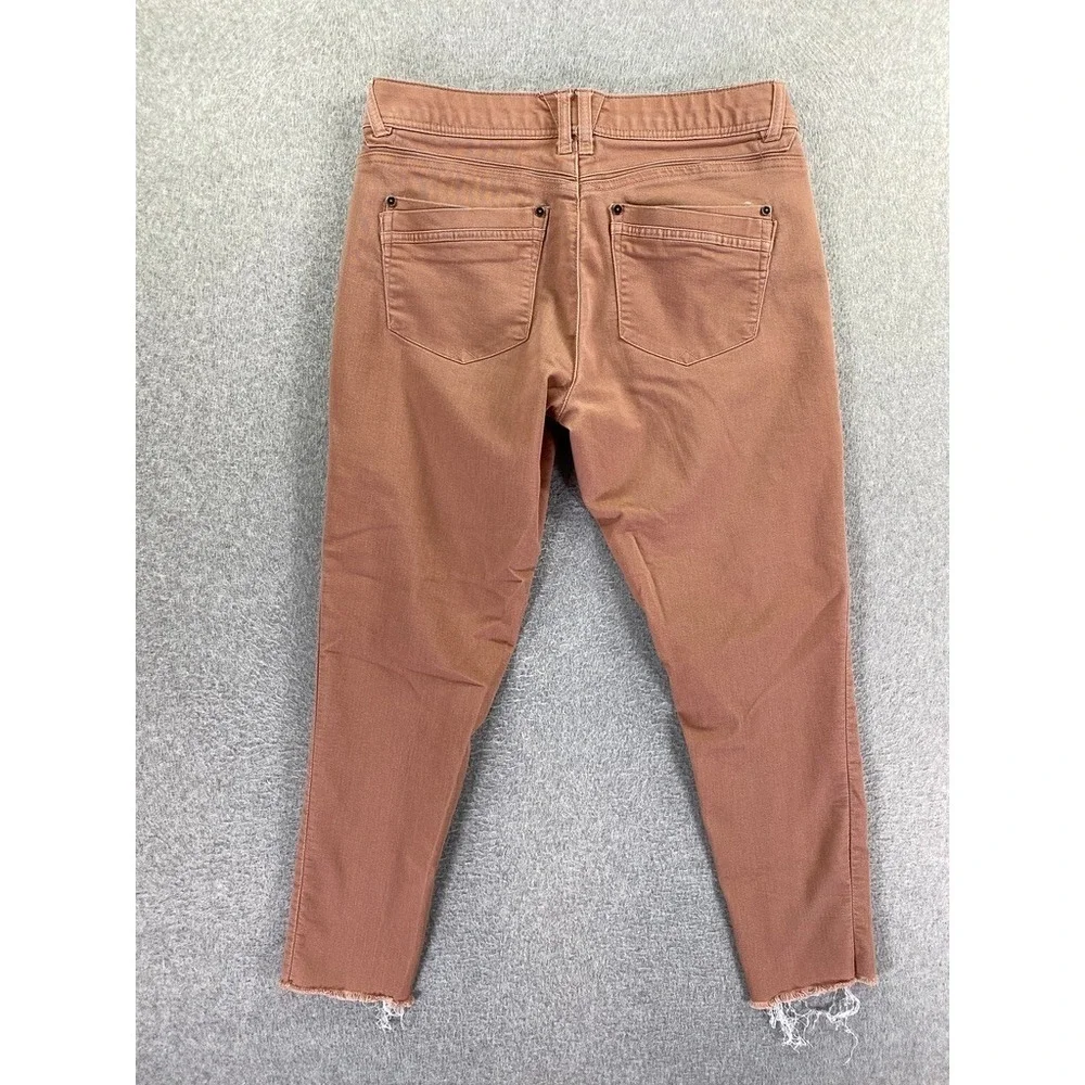 Democracy Ankle Skinny Crop‎ Jeans Womens 8 Purple Pink Stretch Ab Technology